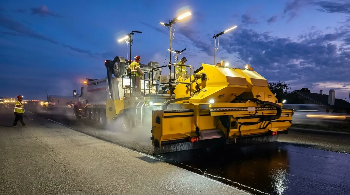 Freshly paved asphalt parking lot by Blacktop Jack